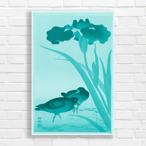 Classic japanese iris teal - classic,