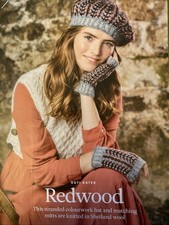 Knitting pattern HAT & MITTS(lovely stranded colourwork design in Shetland wool)