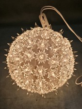 Festive Decoration Lighting Clear Plastic Petal 100 Light Hanging Ball PAT Test