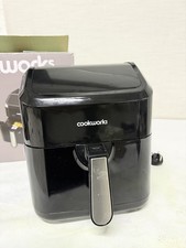 Cookworks 5L Air Fryer 10 cooking programmes  Pre-heat 80% less oil  - Black