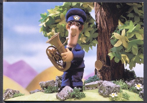 Postman pat postcard - postman,