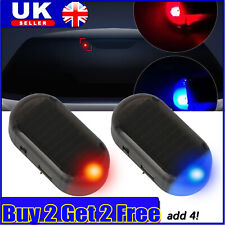 Solar Power Car LED Fake Dummy Alarm Warning Security Anti Theft Flashing Lights