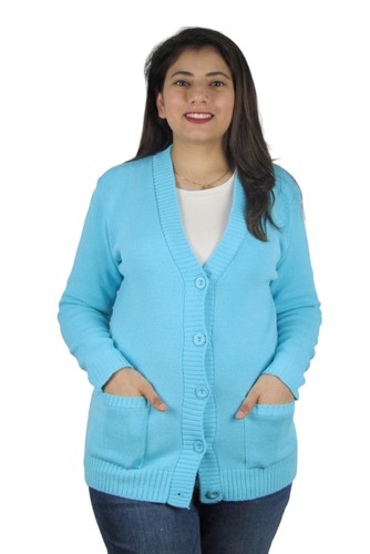 Ladies plain long sleeve open - plain,