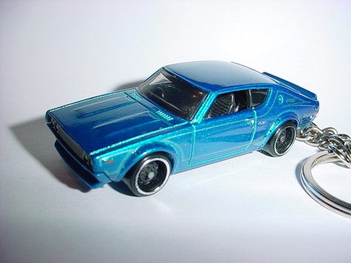 Hot blue nissan skyline - 3d,