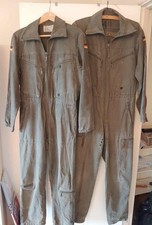 Two German army air/tank suits, 1975, khaki, small man/female size 14