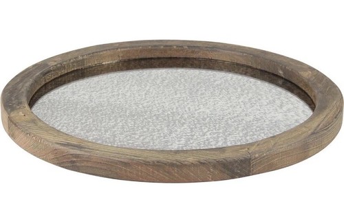 Round natural wood - natural,