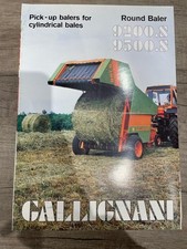 4 Gallignani Round Baler A4 Brochure/Posters with spec