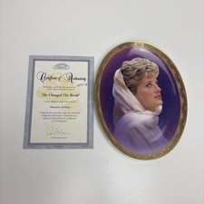 Princess Diana "SHE CHANGED THE WORLD" Collector Plate With  COA