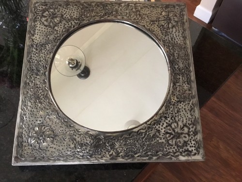 Mexican tin mirror - mexican, folk