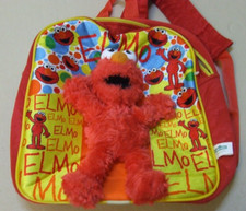 Elmo rucksack backpack bag sesame street muppets big bird snuffleupagus count