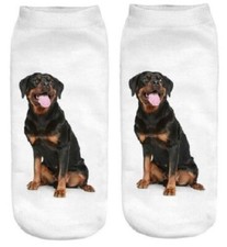 Furever Gifts Rottweiler Dog Unisex Trainer Socks One Size Polyester 1 Pair