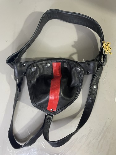 Genuine leather black harness - genuine,