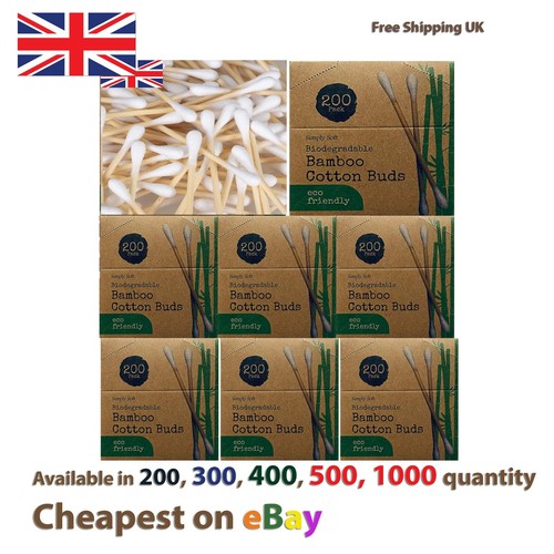 Bamboo cotton buds wood - cotton,