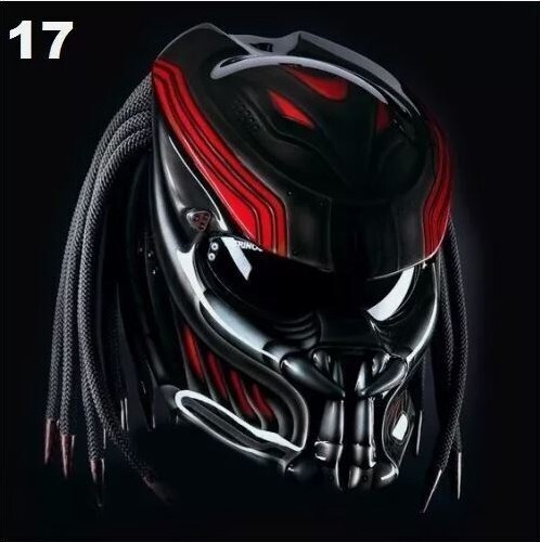 Top predator motorcycle helmet - top,