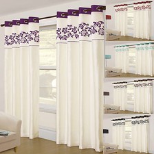 "Modena" Designer Style Lined Eyelet Ring Top Curtains In 9 Sizes And 5 Colours