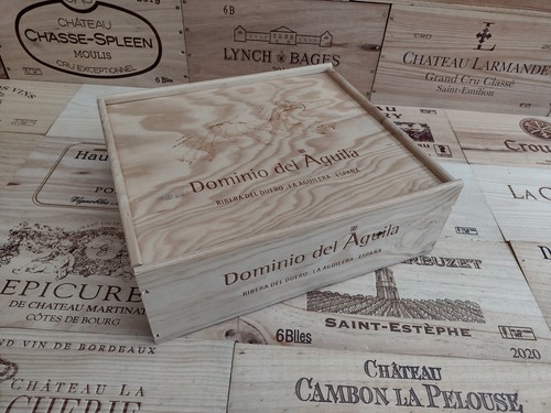 Wooden wine box crate - box,