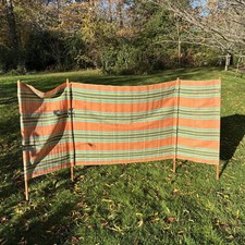 Vintage Fabric Windbreaker Beach Garden Camping Festival Privacy