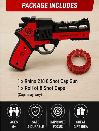 Metal cap gun - cap, shots