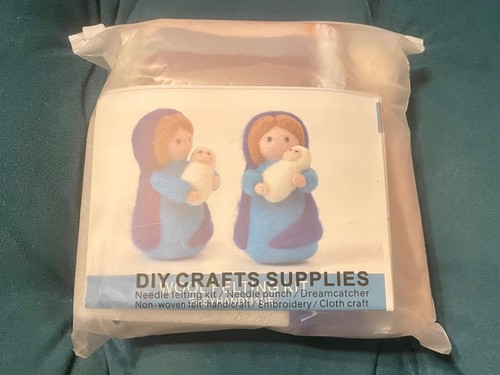 Nativity scene needle - scene, felting