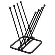 4 Pair Metal Welly Boot Rack Stand Free Standing Indoor Outdoor Walking Hiking