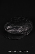 Black GATSBY HAT Real Lambskin
