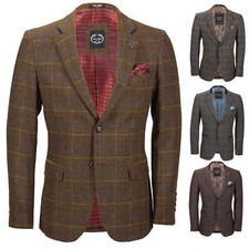 Mens Herringbone Tweed Check