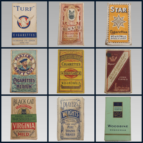 Vintage empty cigarette - vintage,