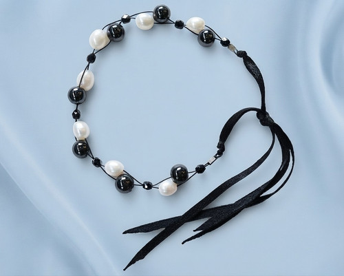 Real frw pearls - ,, hematite