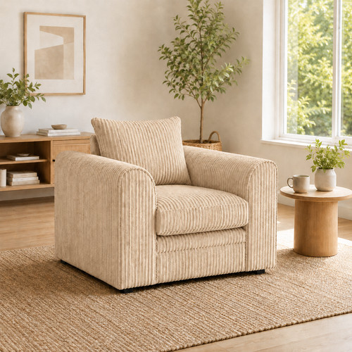 Jumbo cord corner sofa - cord,