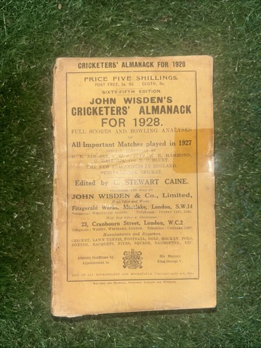 Wisden cricketers almanack - wisden,
