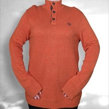 Chaps knitted 1/4 button up