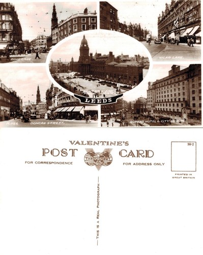 Vintage postcard leeds - postcard,