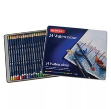 Derwent Tin of 24 Watercolour Pencils 32883 Professional Quality Quality Set￼
