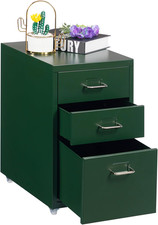 3-Drawer Mobile File Cabinet