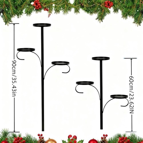 Black triple tree topper - tree,