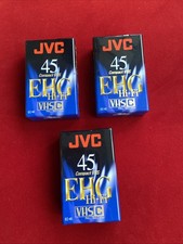 JVC Compact VHS Camcorder Video Tape PAL Cassettes X3 - HiFi VHS-C EC-45 EHG New
