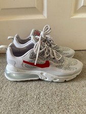 Nike Air Max 270 React Womens Shoes Grey Safari Camo UK 5 VERY RARE