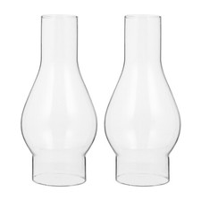 2 Pcs Oil Lamp Globe Chimney