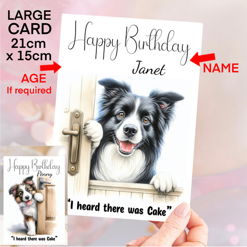 Border collie dog birthday - border,