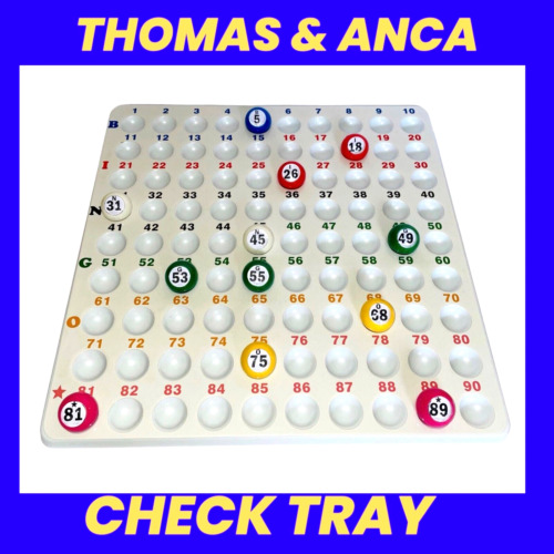 Bingo tray recessed - bingo,