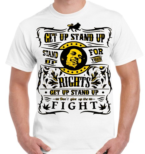 Bob marley shirt get up - t-shirt,