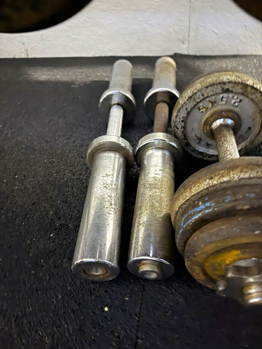 Olympic dumbbells with clips