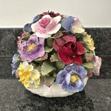 Aynsley Hand painted Large Rose 15cm Bowl. RARE!