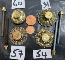 1x Large CAST BRASS DOOR KNOCKER STRIKE PLATE striker Old VINTAGE 1900s Best Qua