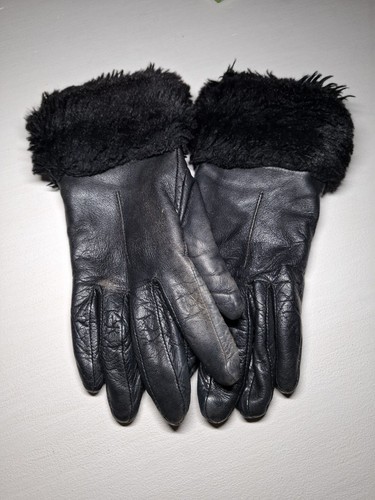 Dents black genuine leather - dents,