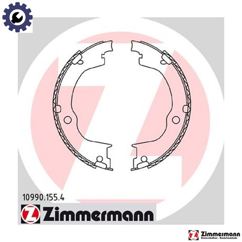 Brake shoe set parking - set,