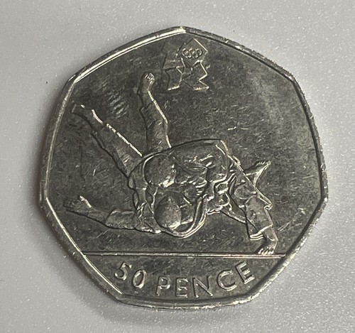 50p coin olympics judo 2011 - coin,