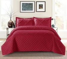 3 Piece Quilted Embossed