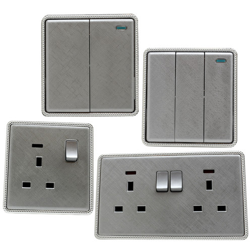 Brushed chrome light - brushed, switches