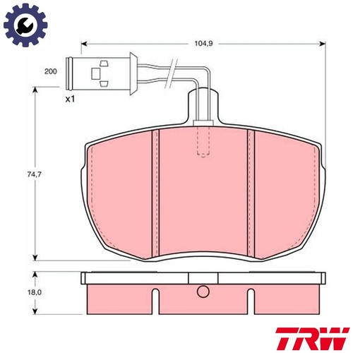Brake pad set disc - disc,